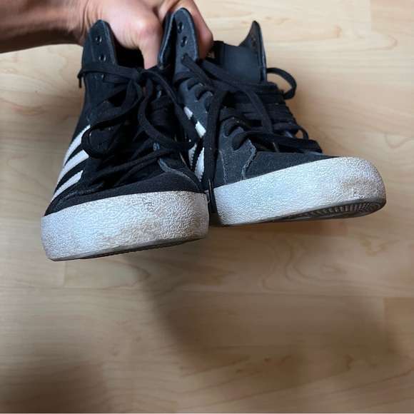 Addidas Basket Profile Wedge Heel Platform Size 9 Classice Three Stripe - Picture 6 of 6